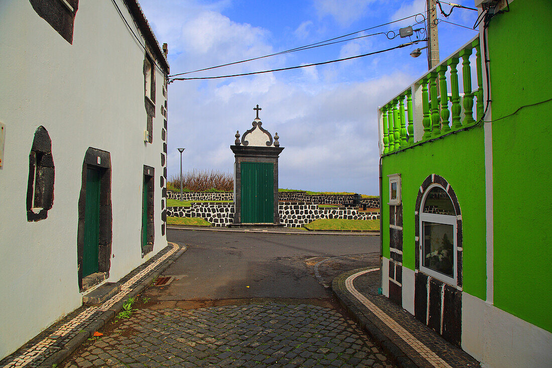 Insel Sao Miguel, Azoren, Portugal. Fenais da Luz,Miradouro do Barreiro