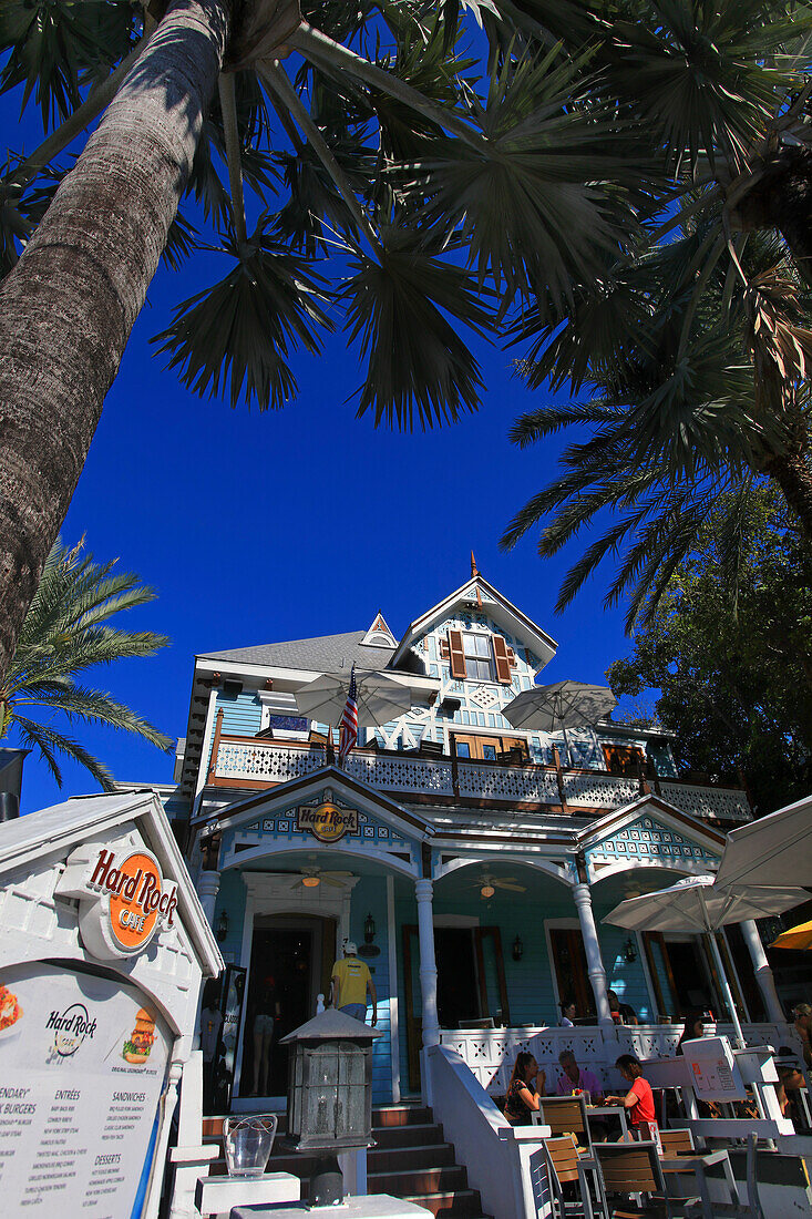 USA, Florida. Key West. Stadtzentrum. Hard Rock Cafe