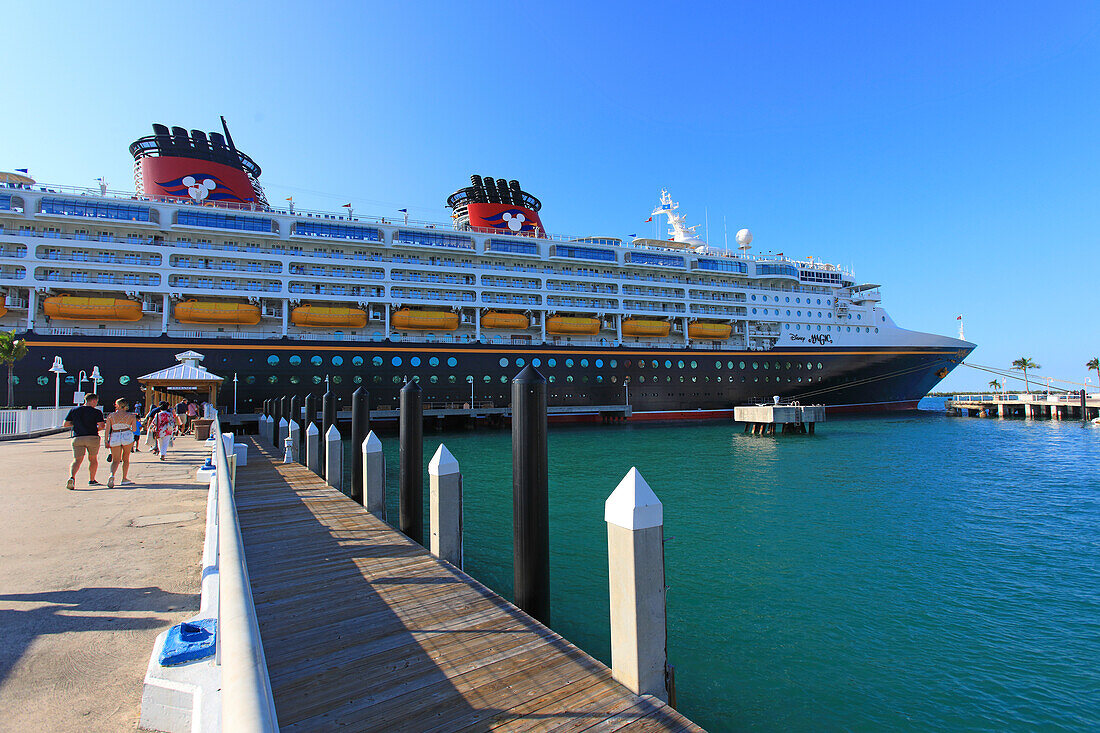 USA,Florida,Key West,harbour,Disney Magic,Disney Cruise Line, Walt Disney Company.