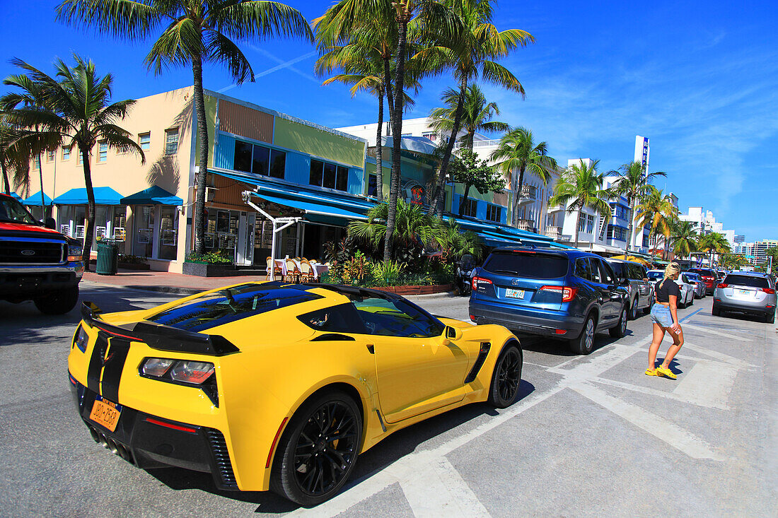 Usa,Floride,Miami. South Beach. Ocean Drive