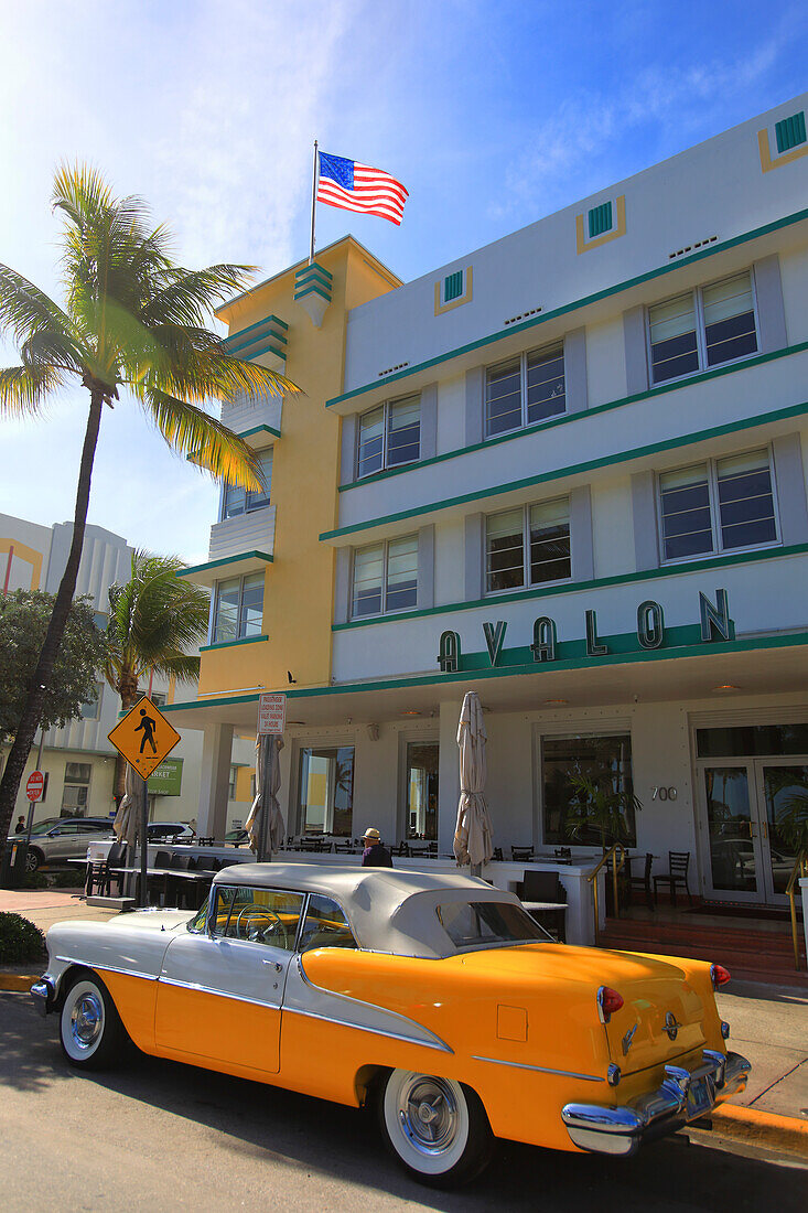 Usa,Florida,Miami. South Beach. Ocean Drive