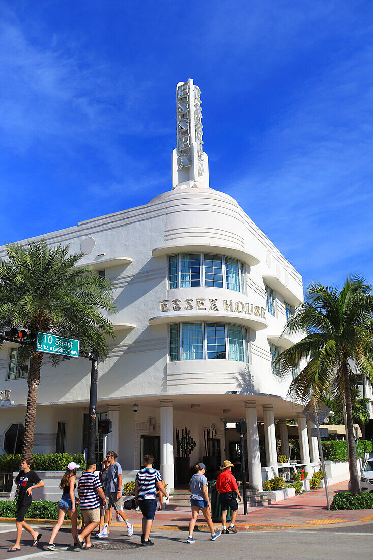 Usa,Florida,Miami. Miami Beach,South Beach,Art Deco District,Collins Avenue,Essex House Hotel