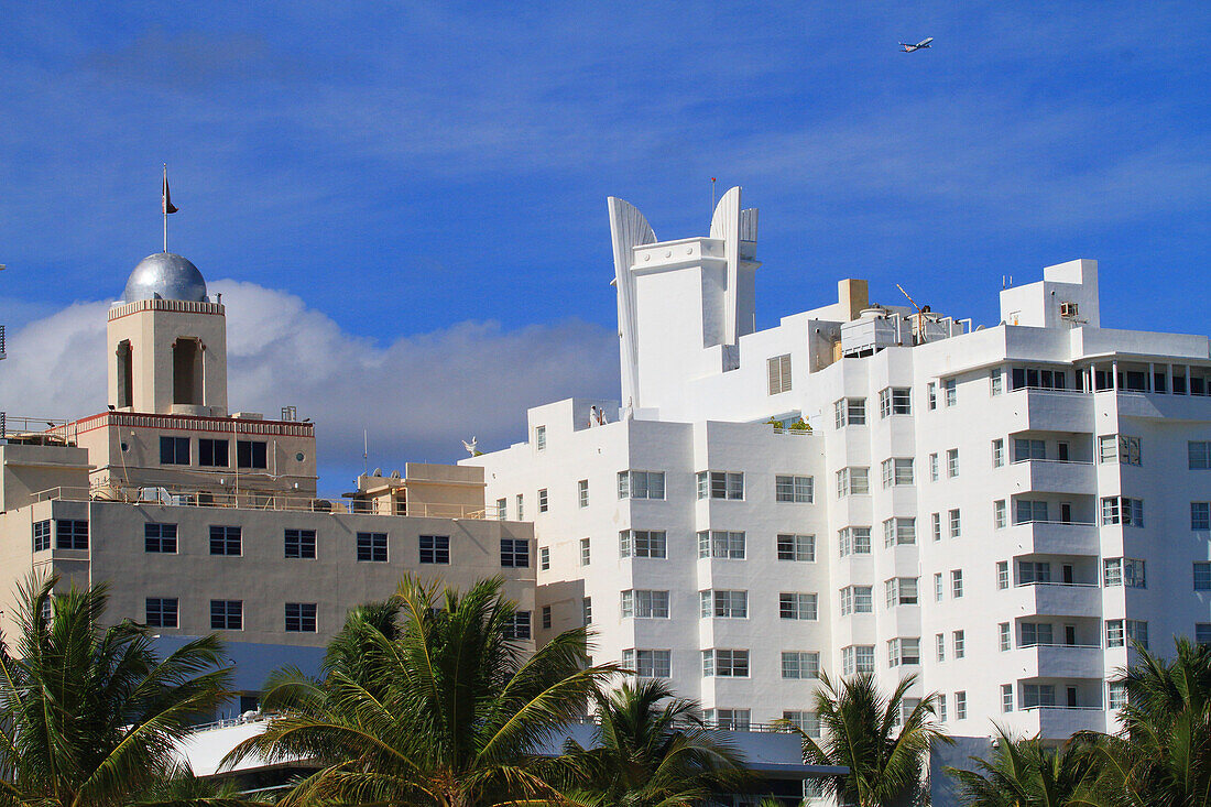 Usa,Florida,Miami. Miami Beach,South Beach,Collins Avenue,National Hotel und Delano Hotel