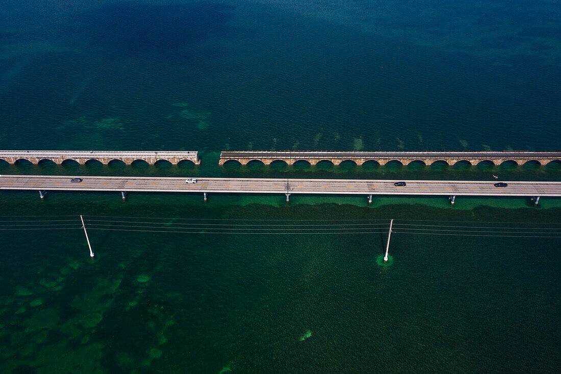 USA,Florida,Keys. Übersee-Autobahn