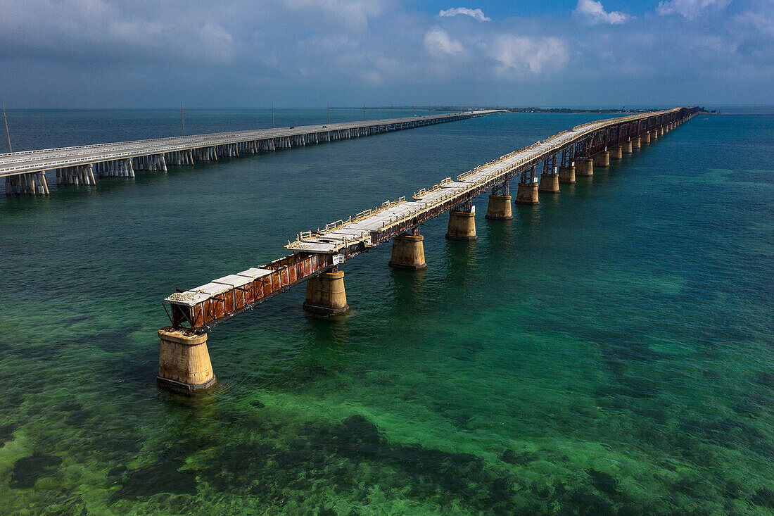 USA,Florida,Keys. Übersee-Autobahn