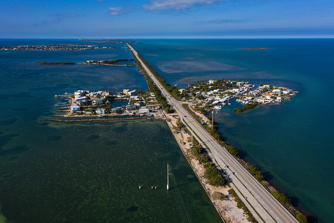 USA,Florida,Keys. Conch Keys.. Übersee-Autobahn