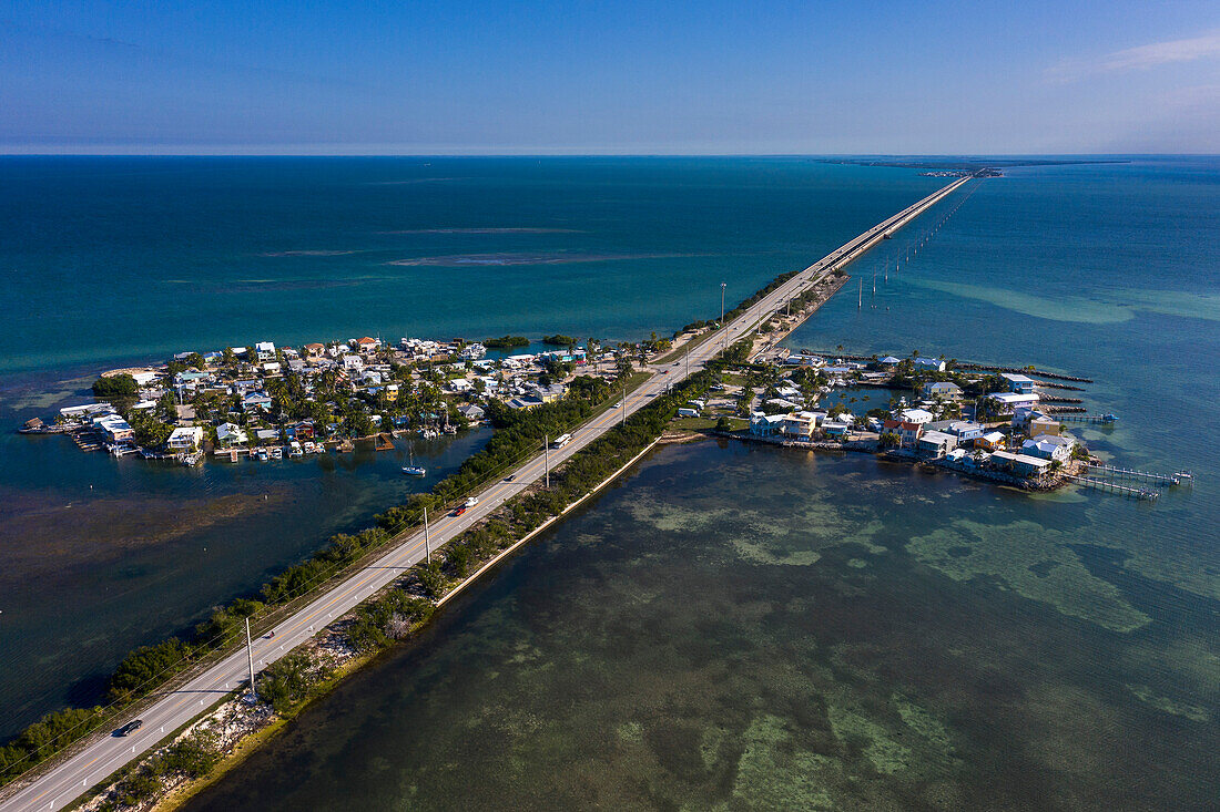 USA,Florida,Keys. Conch Keys.. Übersee-Autobahn