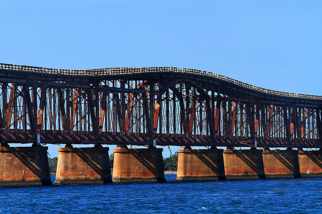 USA,Florida,Keys. Übersee-Autobahn