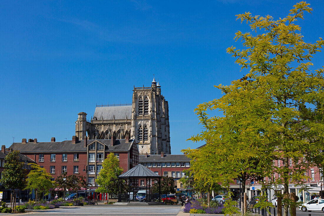 Frankreich,Hauts de France,Somme. Abbeville, Stadtzentrum. Kollegium Saint-Vulfran d'Abbeville