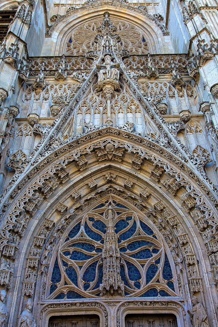 Frankreich,Hauts de France,Somme. Abbeville, Stadtzentrum. Kollegium Saint-Vulfran d'Abbeville