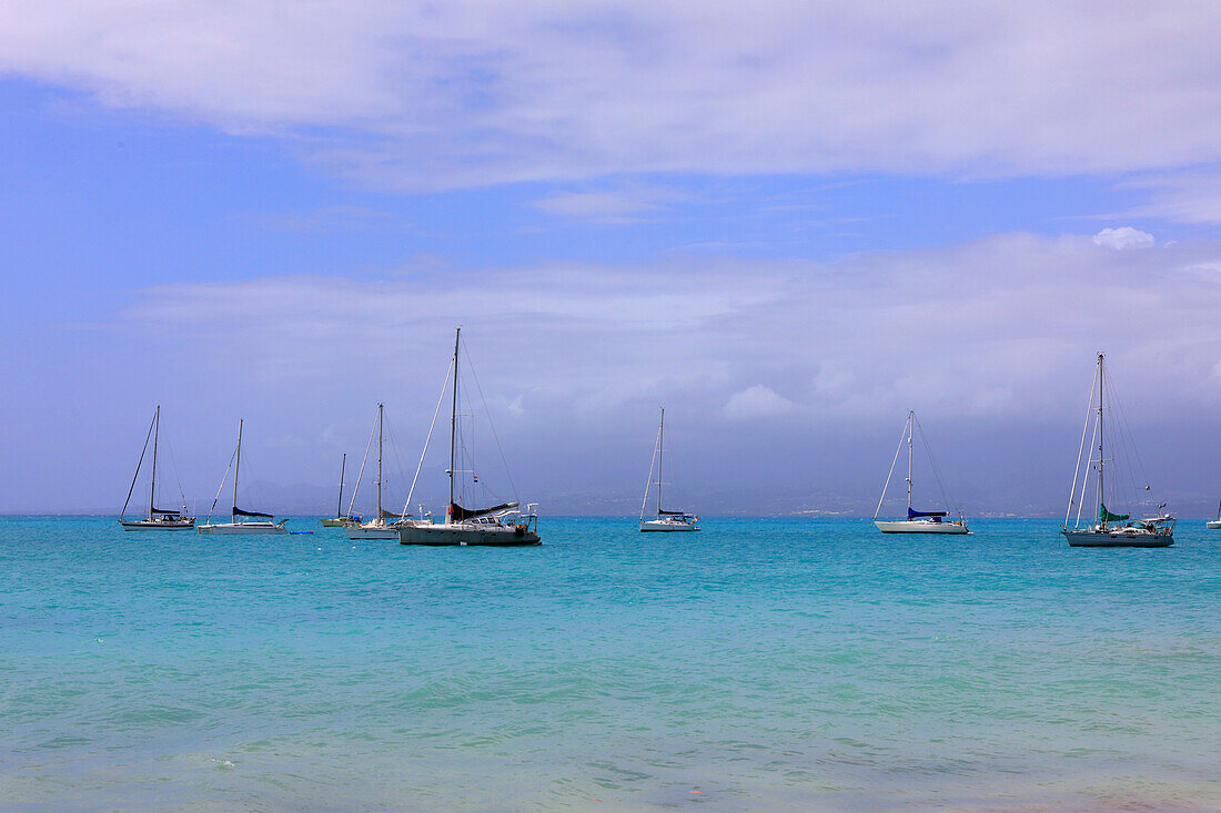 France,Guadeloupe. Le Gosier. Boats