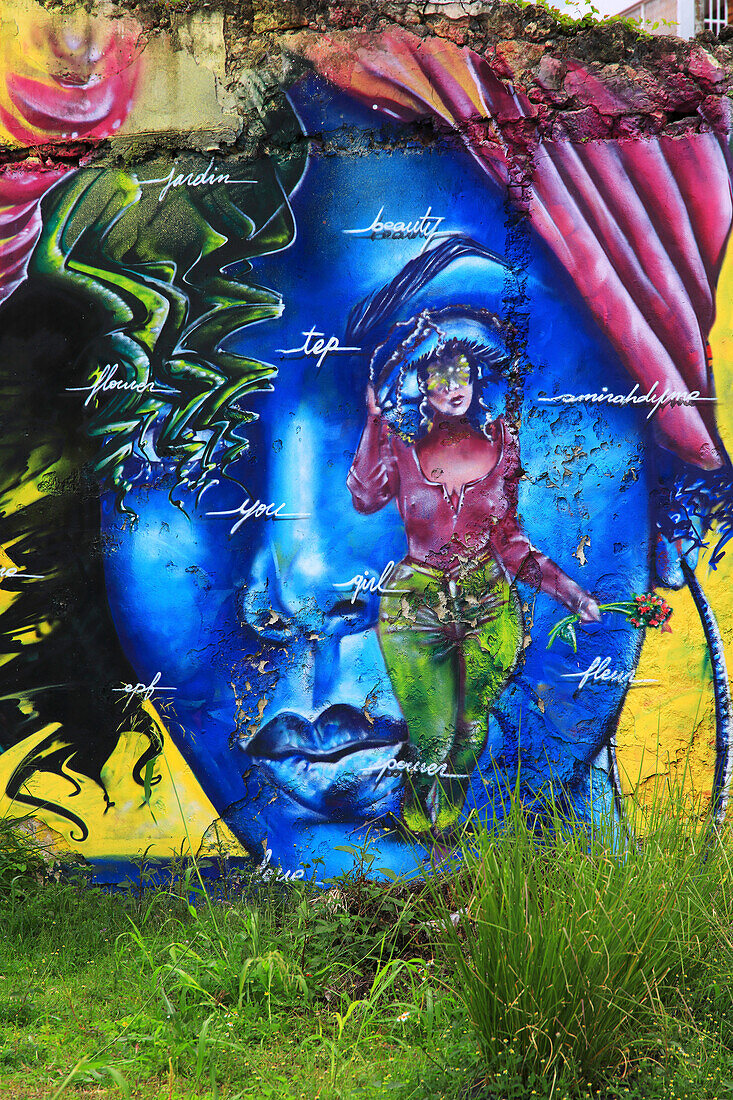 France,Guadeloupe. Pointe a Pitre. Street Art