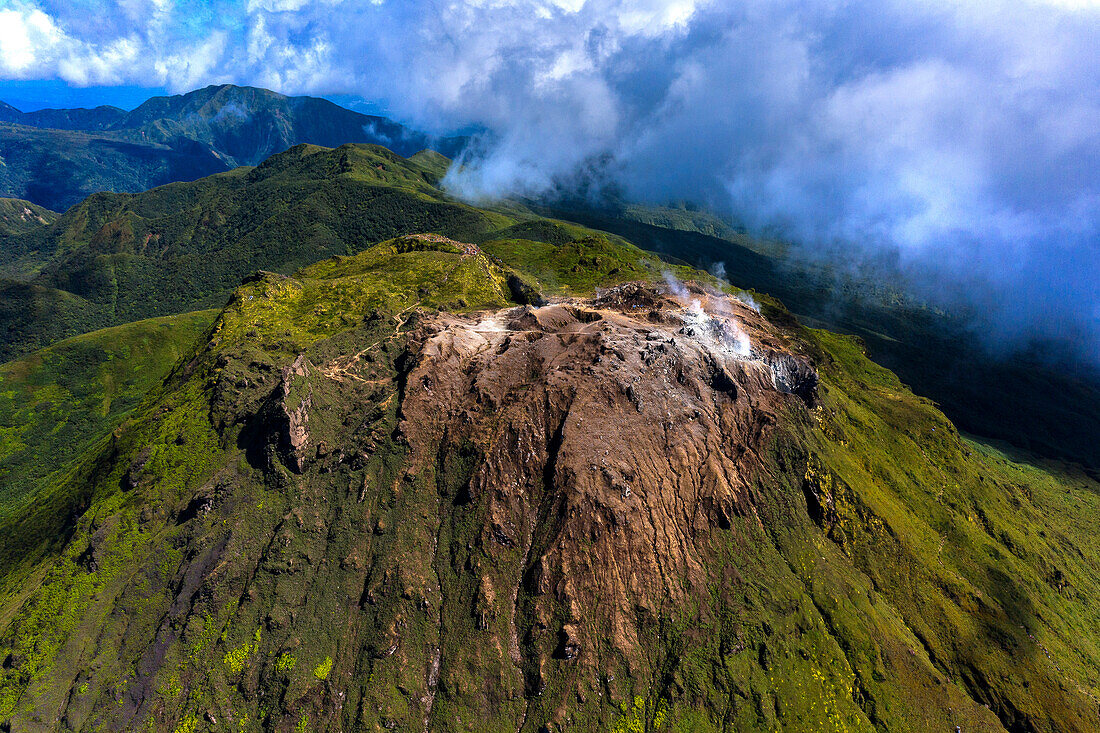 France,Guadeloupe. La Soufriere