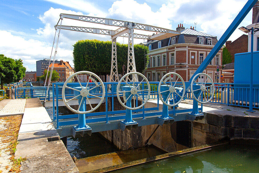 France,Hauts de France,Nord,Douai. Scarpe River