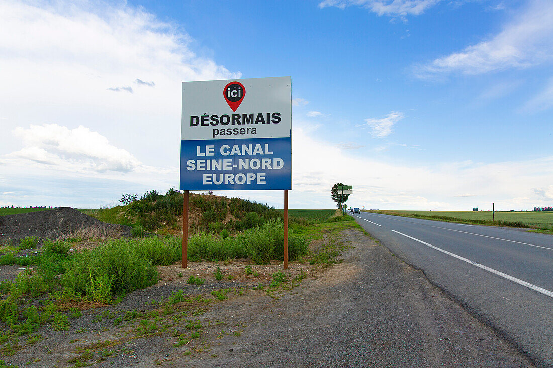 Baustelle des Seine-Nord-Europa-Kanals