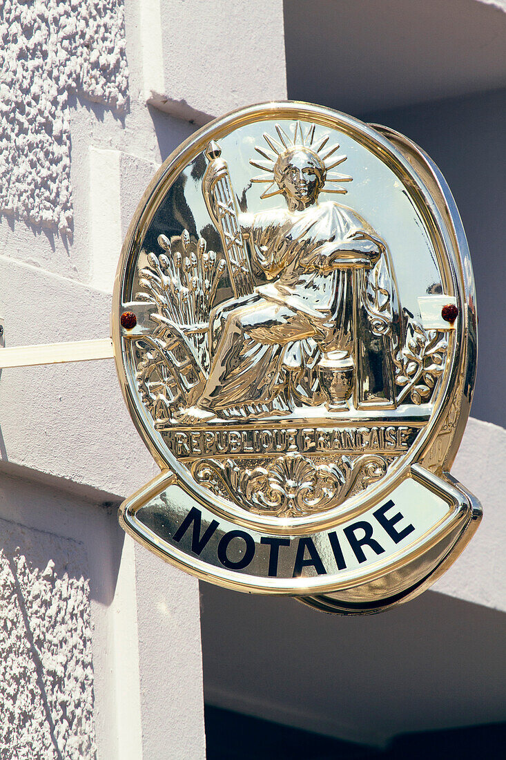 Frankreich, Zeichen des Notars