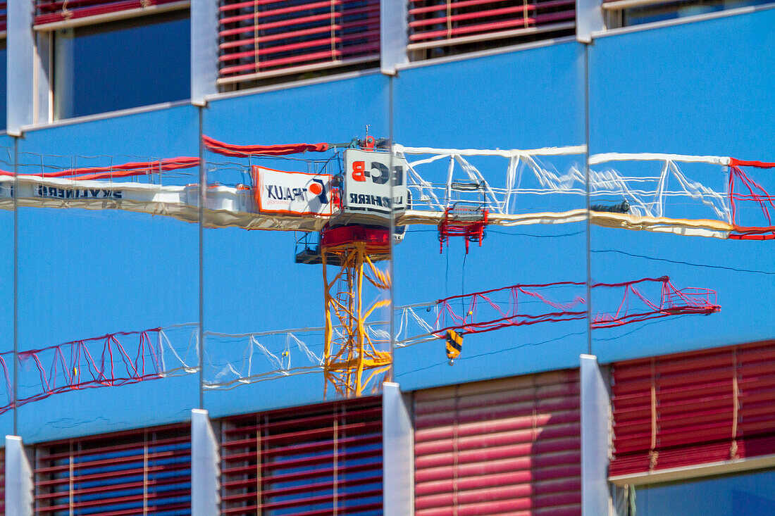 Crane and blue sky