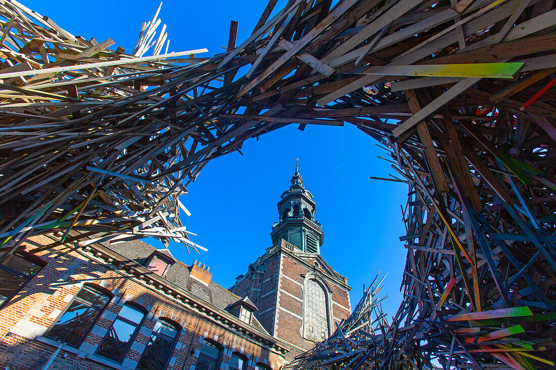 Europe,Belgium,Mons. Sainte-elisabeth church