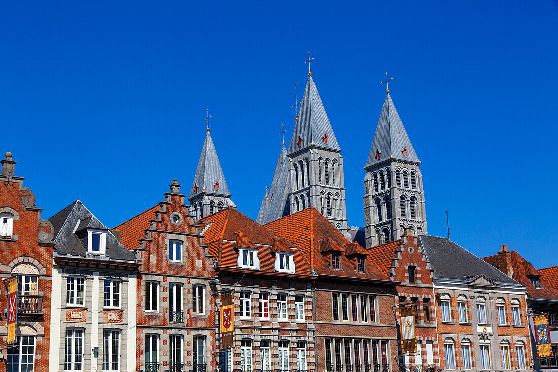 Europe,Belgium,Tournai. Cathedral