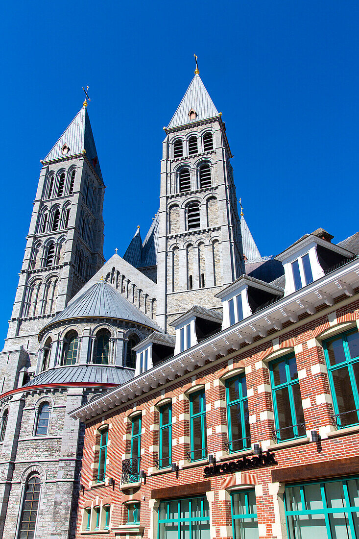 Europe,Belgium,Tournai. Cathedral