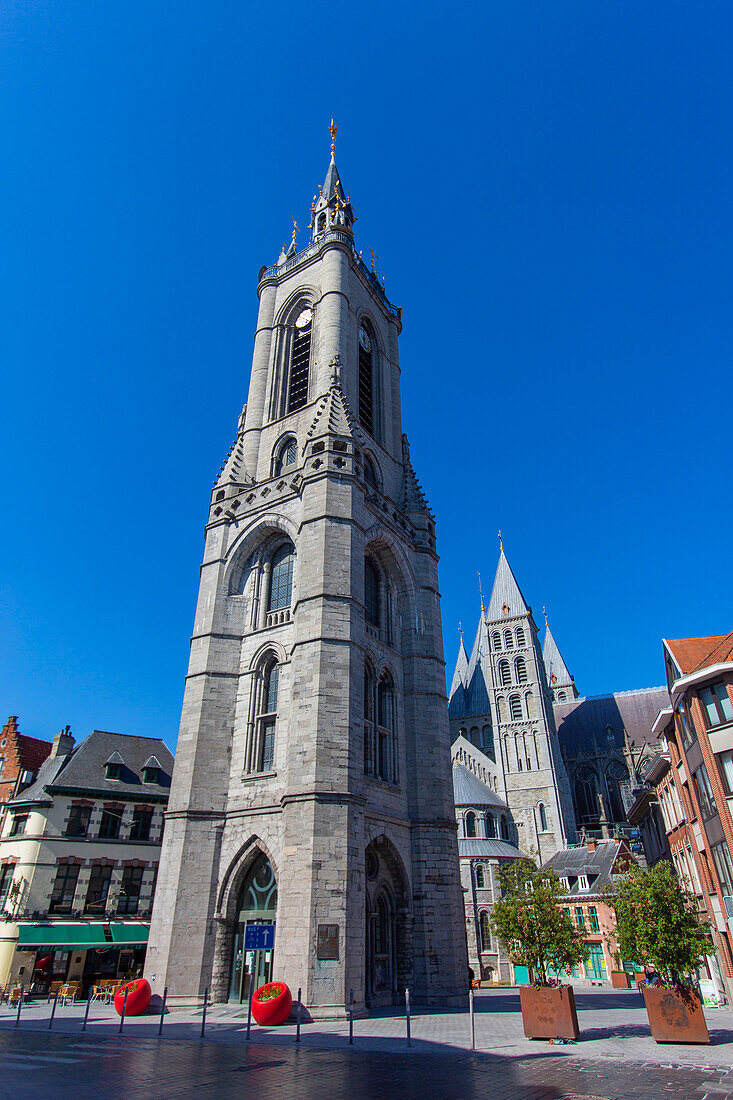 Europa,Belgien,Tournai. Großer Platz