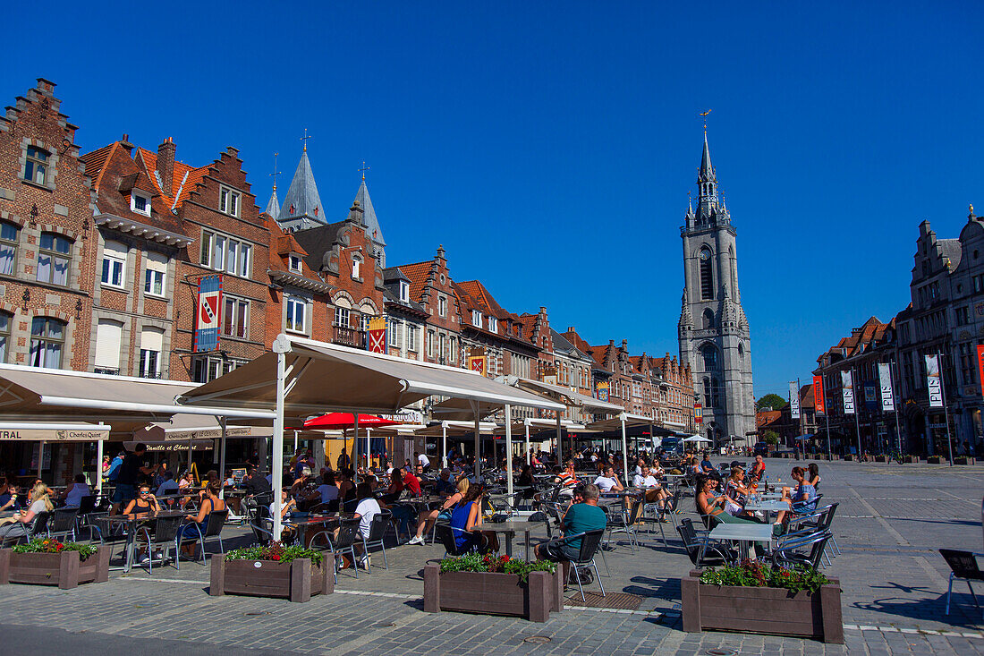 Europe,Belgium,Tournai. Grand'Place