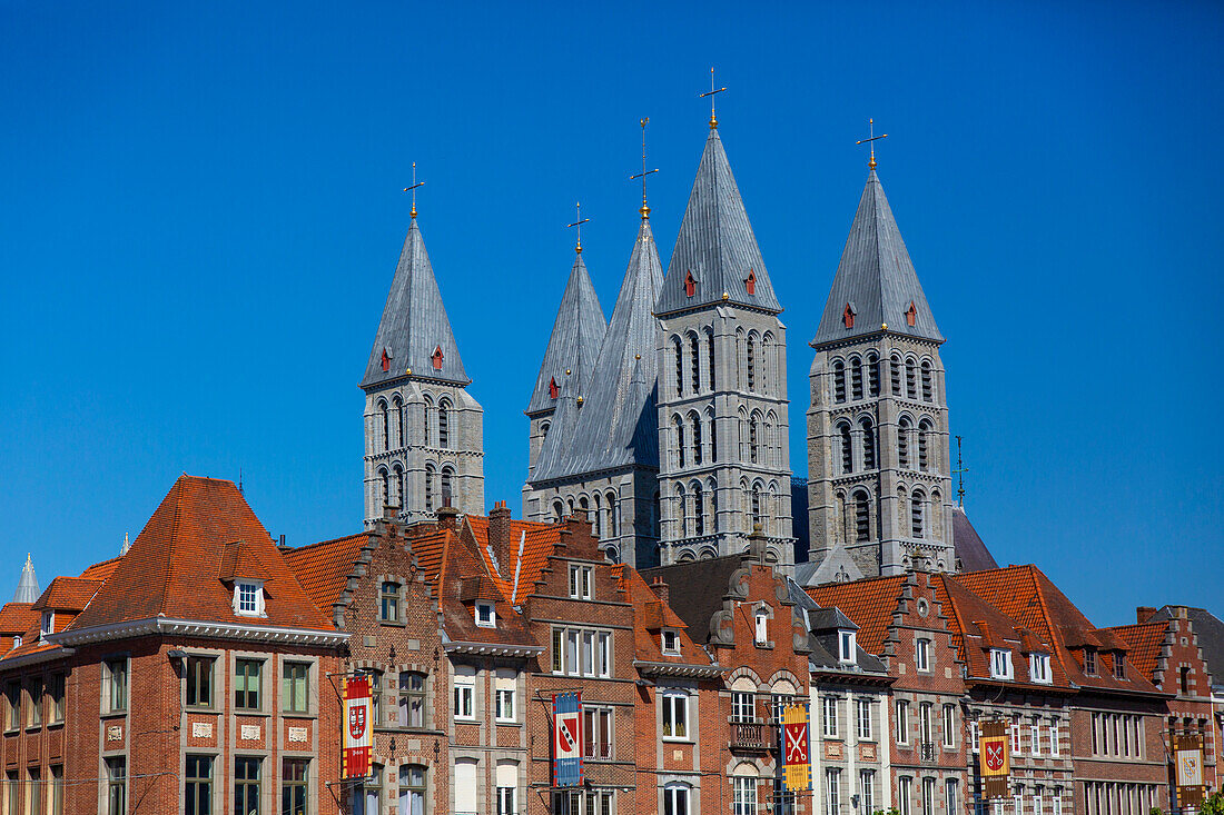 Europe,Belgium,Tournai. Cathedral