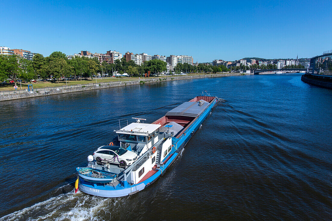 Europe,Belgium,Liege. Meuse River