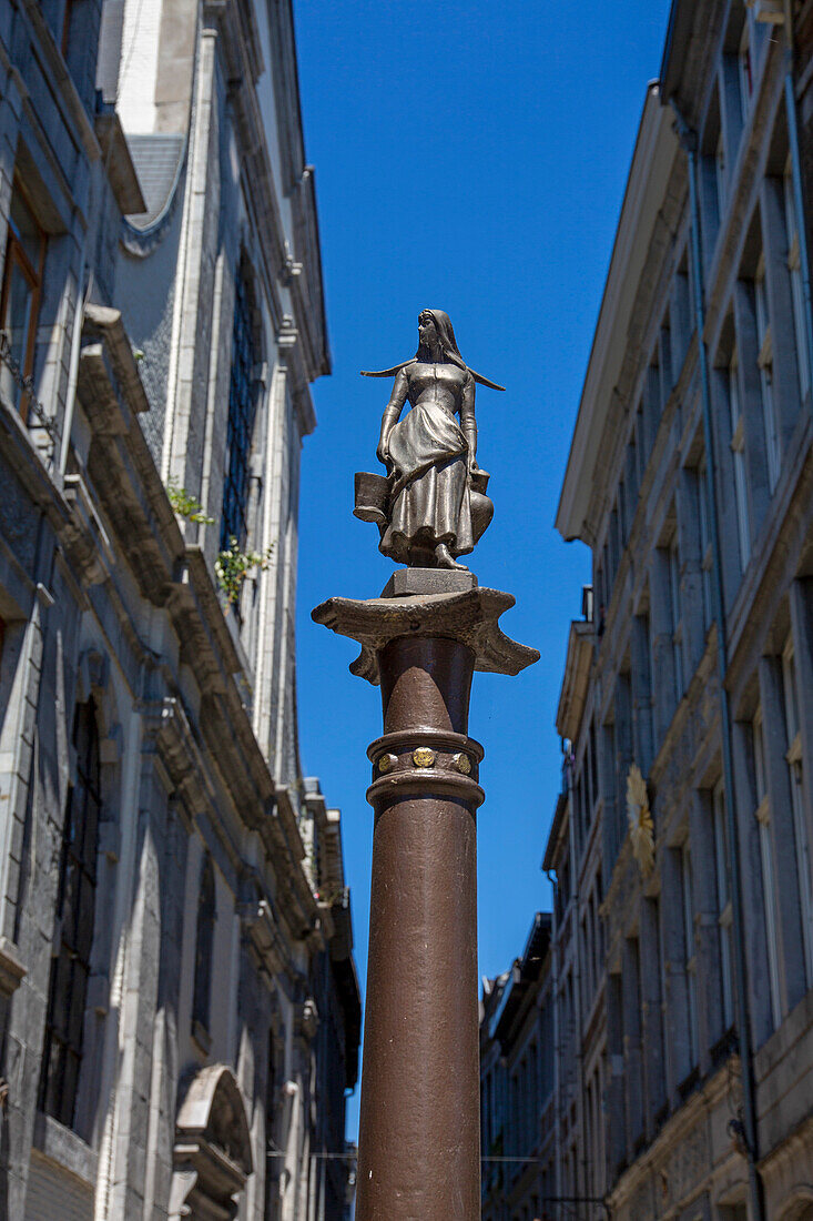 Europe,Belgium,Liege. Statue