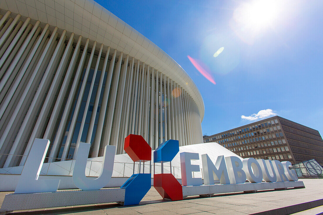 Europe,Luxembourg,Luxembourg City. Kirchberg,Europe Place. The Philharmonie