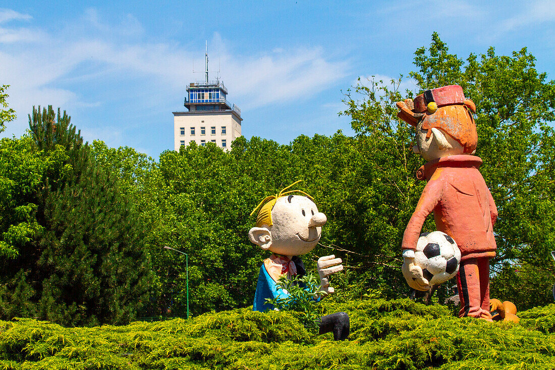 Europe,Belgium,Charleroi. Spirou and Fantasio