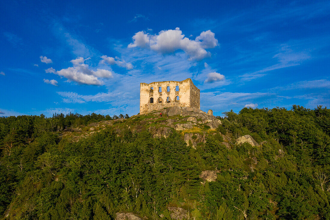 Europa,Skandinavien,Schweden. Graenna. Ruinen von Brahehus