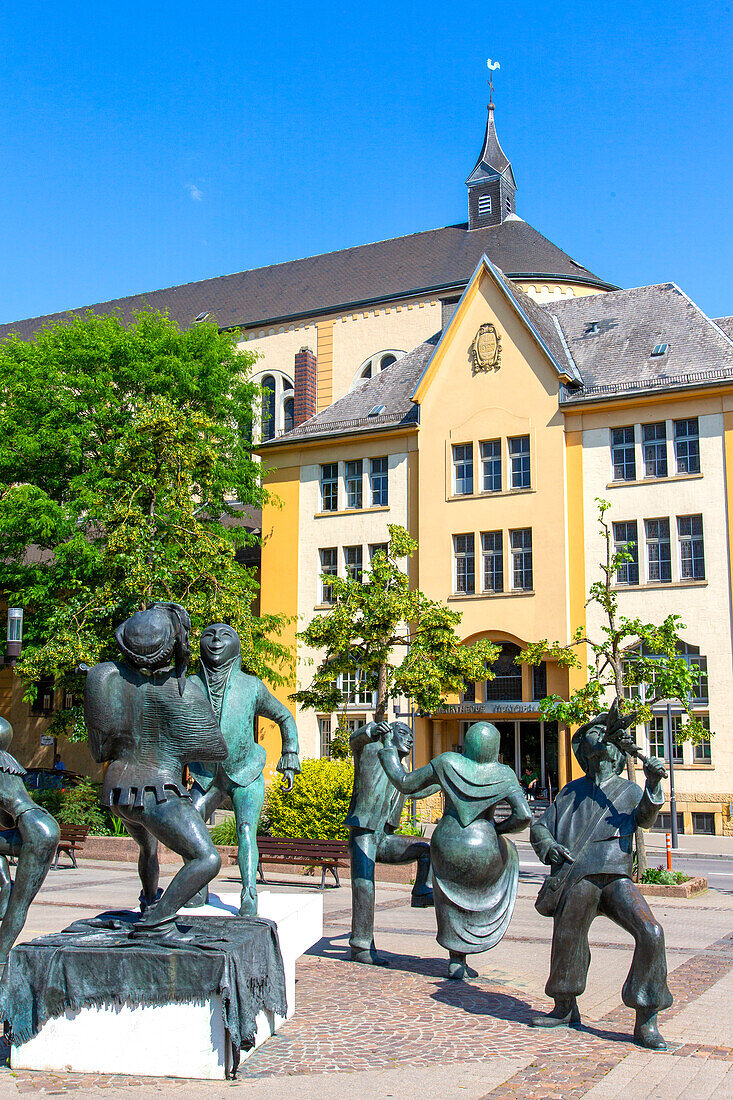 Europe,Luxembourg,Luxembourg City. Die "Saltimbanques" by Benedicte Weis