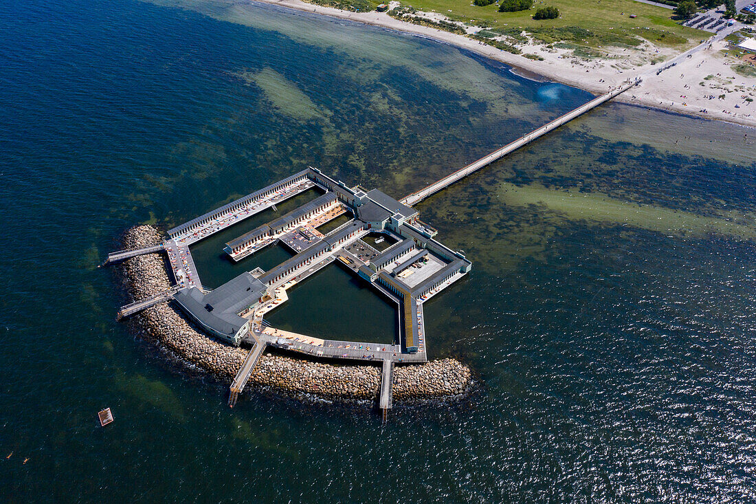 Europa, Skandinavien, Schweden. Schonen. Malmö. Freibad Ribersborgs Kallbadhus