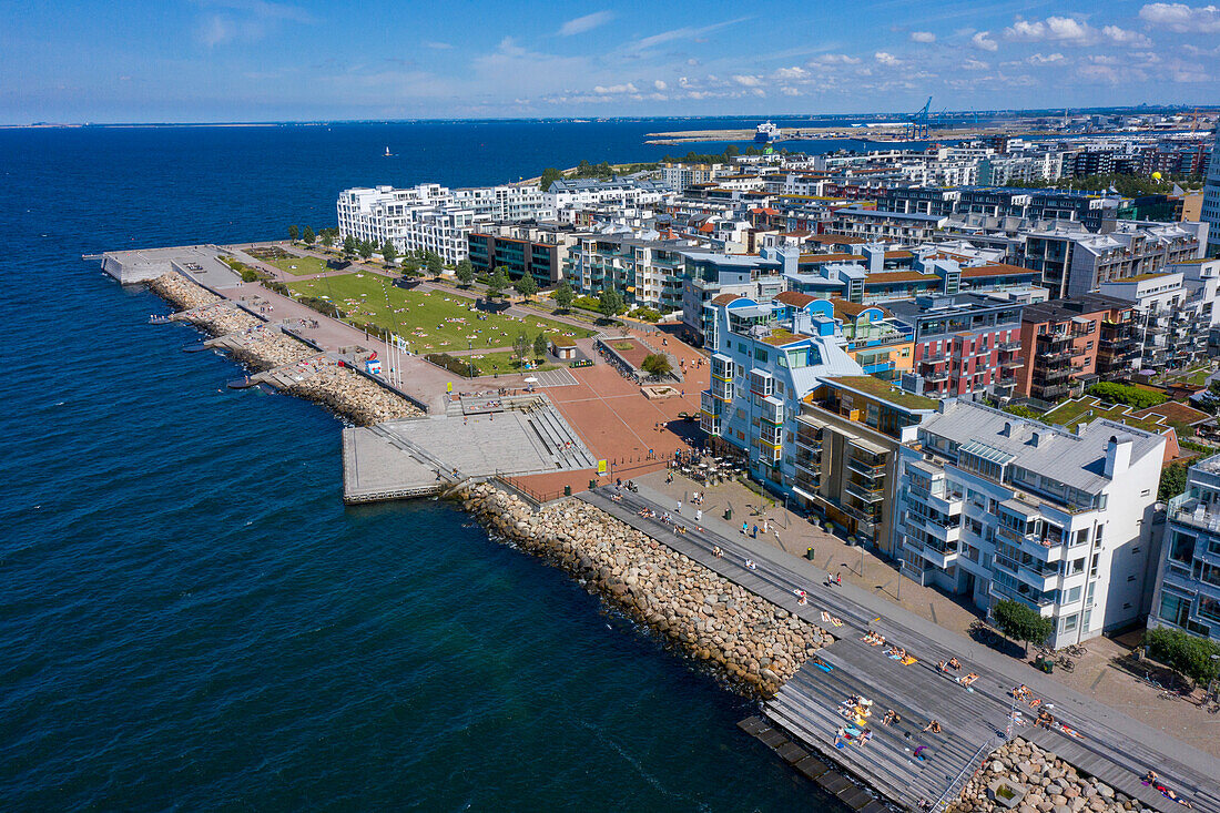 Europe,Scandinavia,Sweden. Skania. Malmoe. Scaniaparken Park. Vaestra Hamnen district