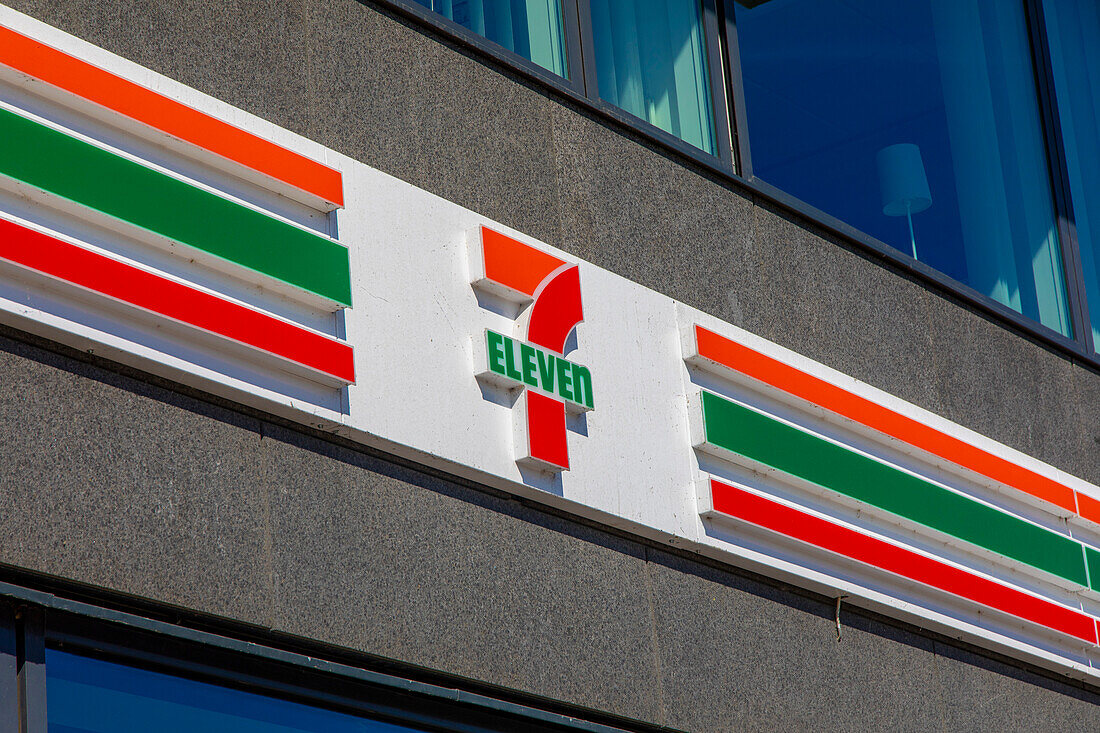 Europe,Scandinavia,Sweden. Skania. Malmoe. Seven Eleven