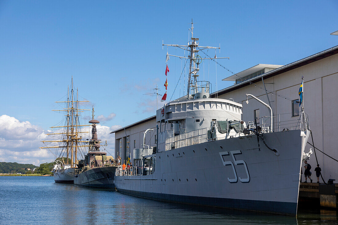 Europa,Skandinavien,Schweden. Karlskrona. Schifffahrtsmuseum. Insel Stumholmen. Kriegsschiff