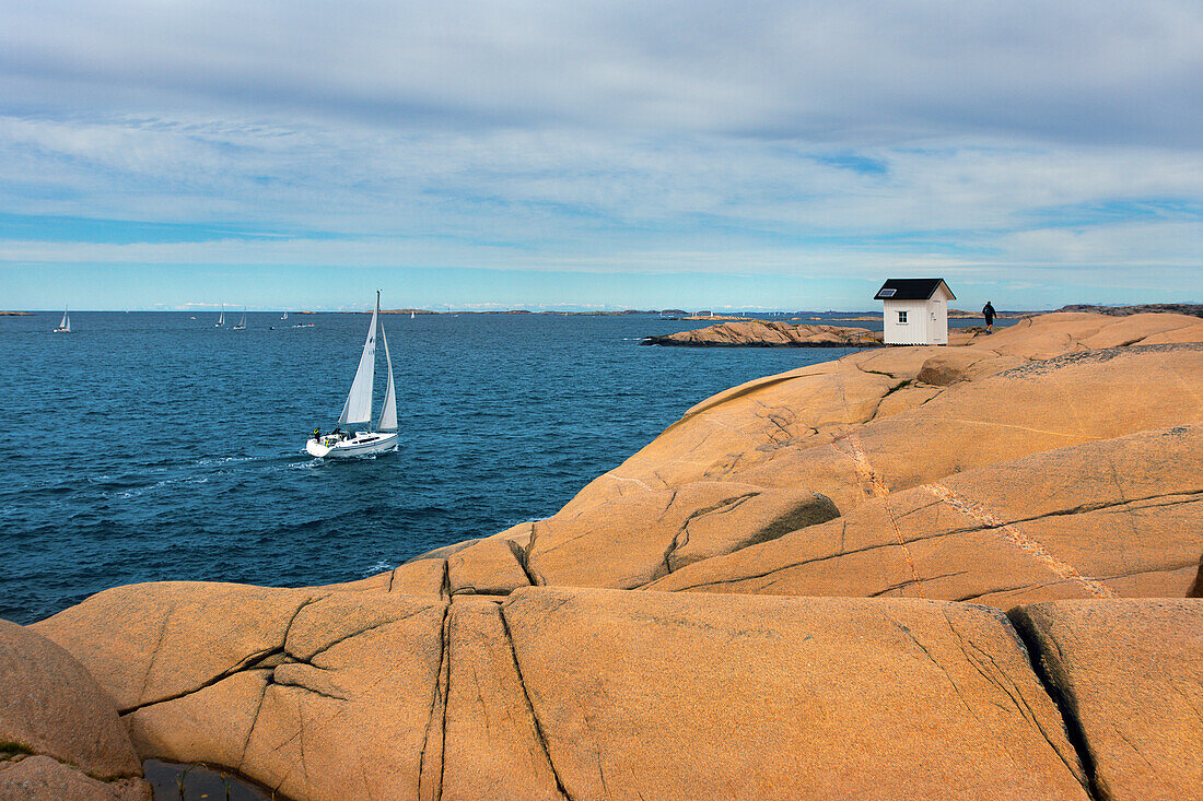 Europa,Skandinavien,Schweden. Lysekil. Stangehuvud. der alte Leuchtturm