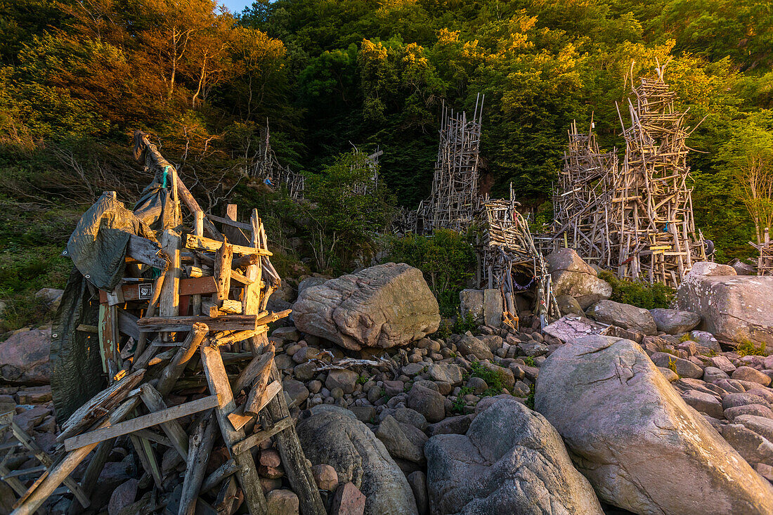 Europe,Scandinavia,Sweden. Kullaberg. Nimis in Ladonia by Lars Vilks