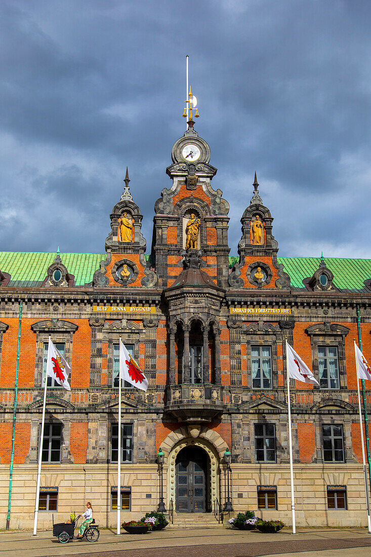 Europa,Skandinavien,Schweden. Schonen. Malmoe. Stortorget. Das Rathaus