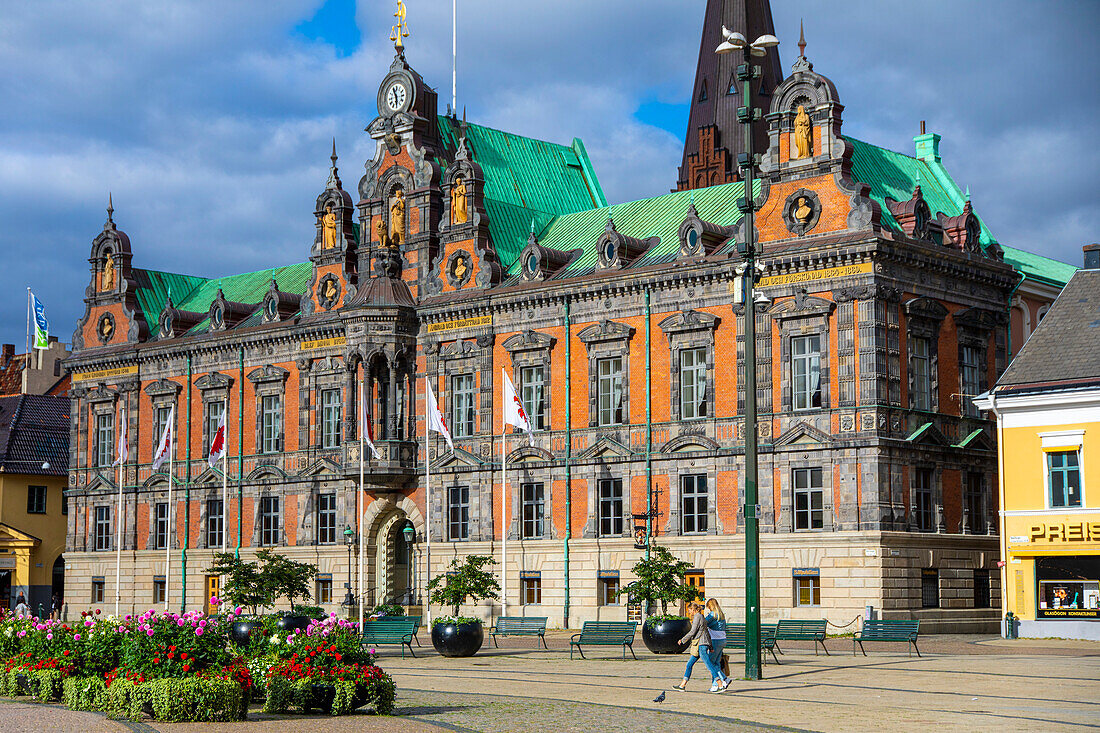 Europe,Scandinavia,Sweden. Skania. Malmoe. Stortorget. Town hall