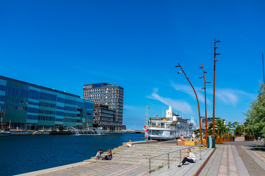 Europe,Scandinavia,Sweden. Skania. Malmoe. Inre Hamnen harbour