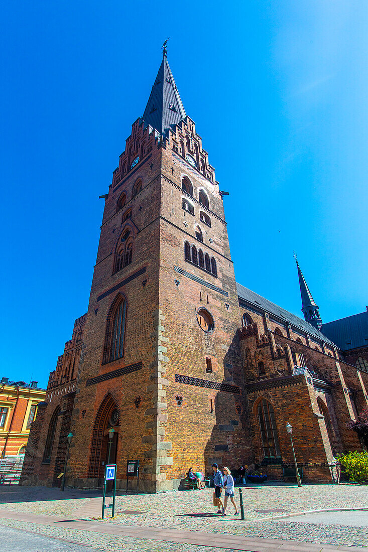 Europa, Skandinavien, Schweden. Schonen. Malmoe. Sankt Petri kyrka.Sankt Petri Kirche