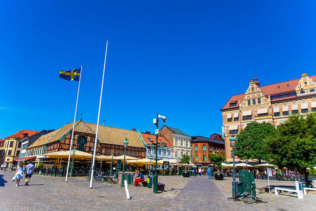 Europe,Scandinavia,Sweden. Skania. Malmoe. Old town. Lilla torg Square