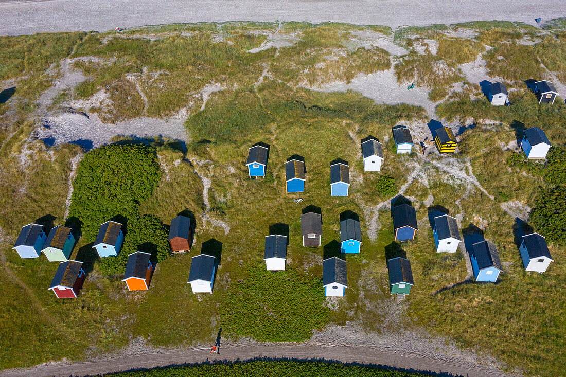 Europa,Skandinavien,Schweden. Schonen.  Halbinsel Falsterbo. Skanor. Strandhütten