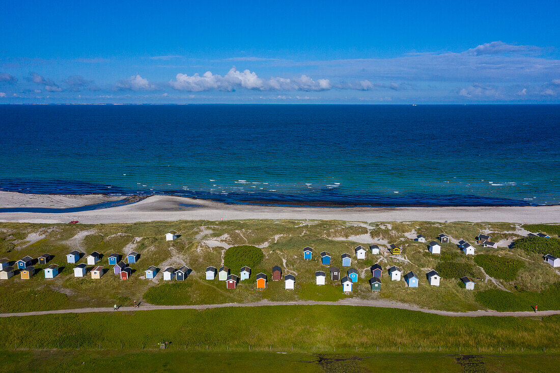 Europe,Scandinavia,Sweden. Skania.  Falsterbo peninsula. Skanor. Beach huts