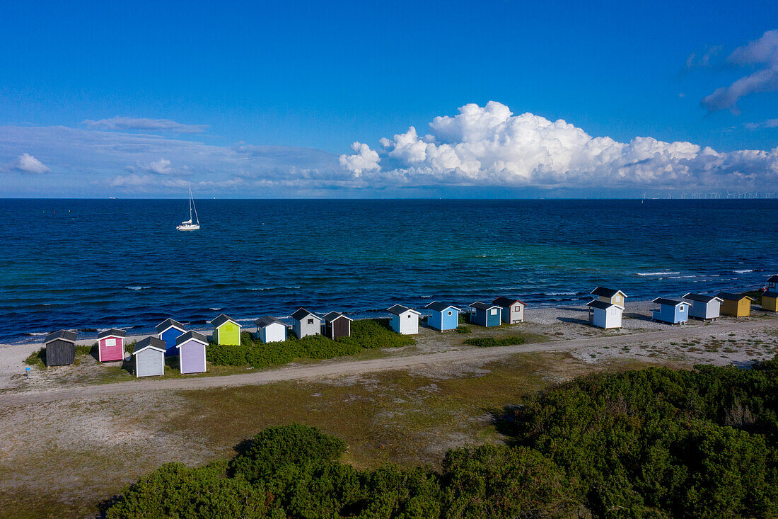 Europe,Scandinavia,Sweden. Skania.  Falsterbo peninsula. Skanor. Beach huts