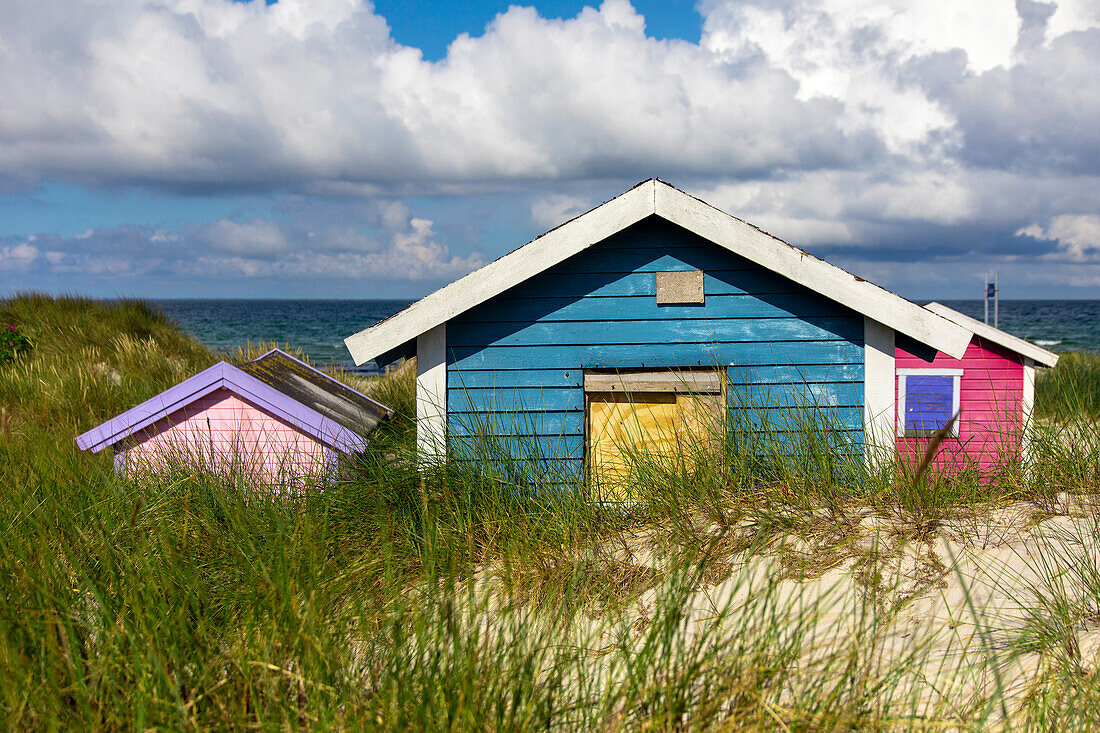 Europe,Scandinavia,Sweden. Skania.  Falsterbo peninsula. Skanor. Beach huts