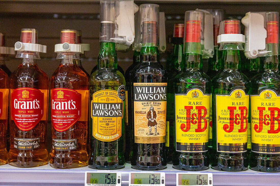 Supermarkt. Whiskey