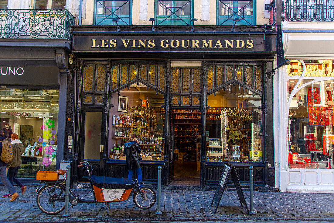 France,Hauts de France,Lille. Wine shop